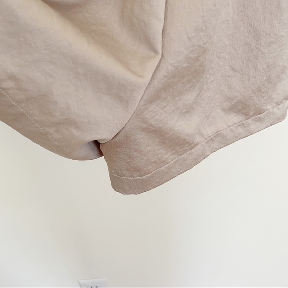 Urban Outfitters Silence and Noise Beige Pleated Ruffle Romper - Picture 6 of 6